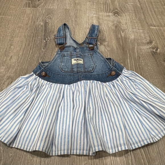 80’s/90's Denim Overall Maxi Dress with Pockets by Oshkosh B'gosh